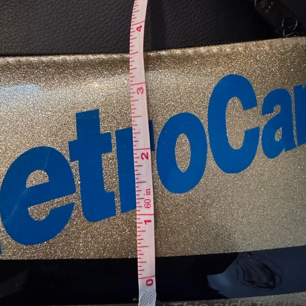 Glitter Gold and Blue MetroCard bag - Picture 5 of 5